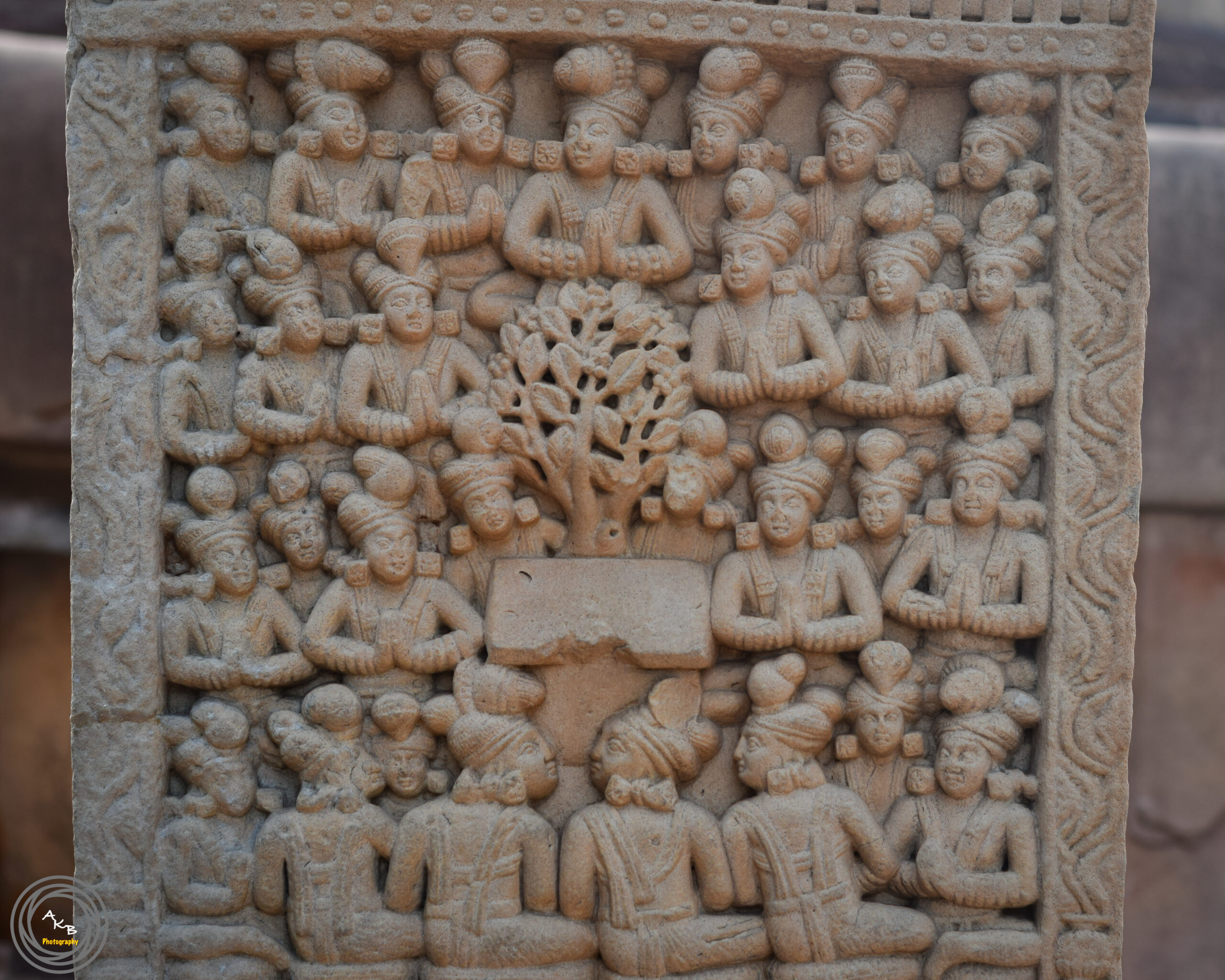 Carving on the gateway of the Great Stupa